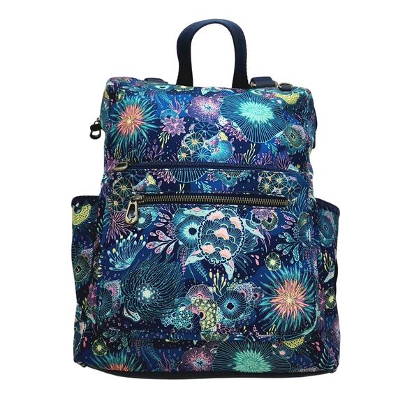 The Sak Backpack Royal Blue Seascape Eco-Twill Loyola Boho chic colorful - Picture 1 of 15